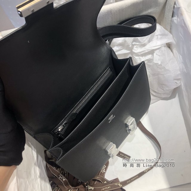 Hermes空姐包 愛馬仕Constance方胖子半手工 Epsom掌紋小牛進口皮 Hermes單肩斜挎包  tdh2090